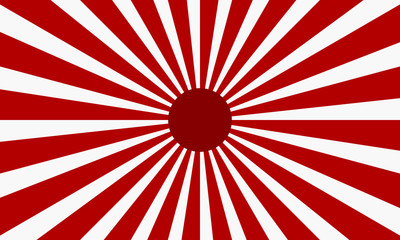 Abstract Background Cartoon Sunlight Japan Style. Vector Illustration