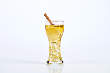 drink cold tea grass cup