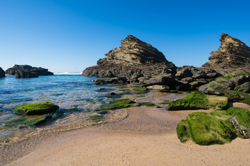 Praia da Samoqueira beach in Portugal