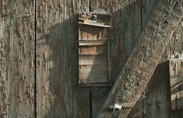 old wooden door