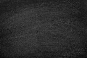 Working place on empty rubbed out on blackboard chalkboard texture background for classroom or...