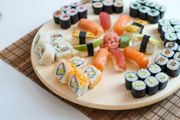 Sushi on a restaurant table