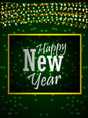 Fototapeta na wymiar easy to edit vector illustration of Happy New Year 2020 wishes seasonal greeting background