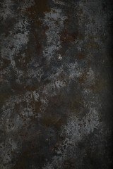 Dark moody black with grey concrete texture or background. With place for text and image