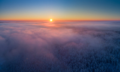 Winter colorful background