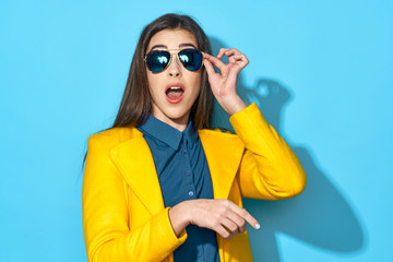 young woman with sunglasses