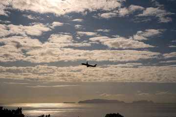 airplane flying in the sky