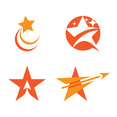 Set Star icon Template