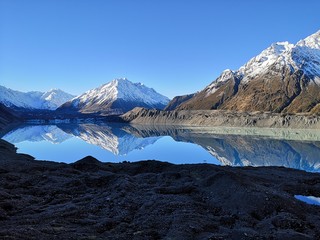 Payasages dans parc de Mount Cook NZ