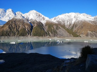 Dans le parc de Mount Cook NZ