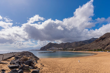 Playa de Las Teresitas (Tenerife, Islas Canarias - España).