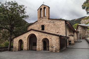 Fototapeta na wymiar Old Basilica of Meritxell, Andorra