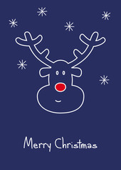 merry christmas reindeer