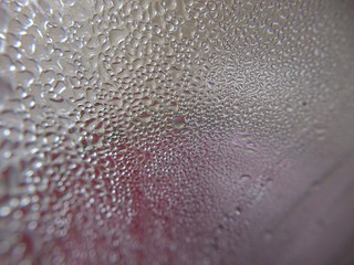 water drops on glass