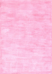 faded pink rectangle sheet of paper colored with pencil.
