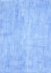 faded blue rectangle sheet of paper colored with pencil.