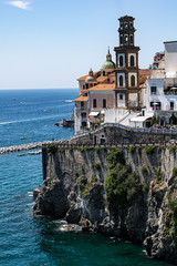 Vista general de un pueblo de la Costa Amalfitana
