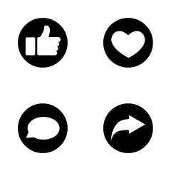 vector icon for social networks