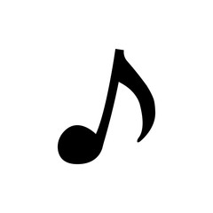 vector icon of musical notes on a white background