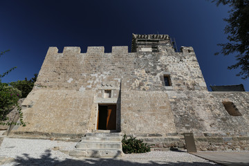 Fototapeta na wymiar Tower in Bodrum Castle, Mugla, Turkey