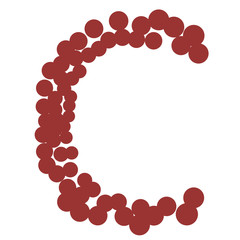 circle doodle font - C