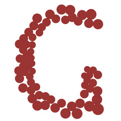 circle doodle font - G