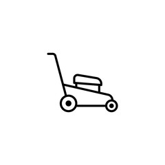 Lawn mower icon. Mower machine vector icon. Trendy Flat style for graphic design, Web site, UI. EPS10. Vector illustration