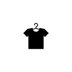 T-shirt vector icon. Tshirt icon vector isolated on white background. Fashion illustration. Trendy Flat style for graphic design, Web site, UI. EPS10. 