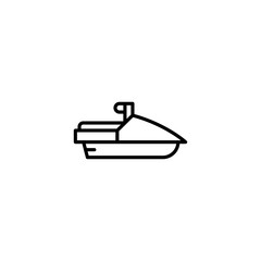 Jet Ski vector icon. Transportation symbol for your web site design, logo, app, UI. Vector illustration, EPS10