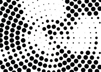 Abstract halftone dotted background. Futuristic grunge pattern, dot and circles.  Vector modern optical pop art texture for posters, sites, business cards, cover, postcards, labels, stickers layout.