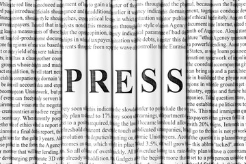 Concept of mass media, news media and print media