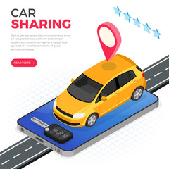 Car Sharing Service Concept