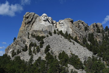 Mount Rushmore in Summer