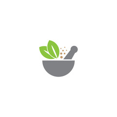 Medical Herbal and Leafs Logo Vector
