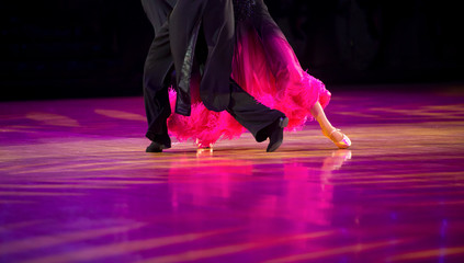 Woman and man dancer latino international dancing