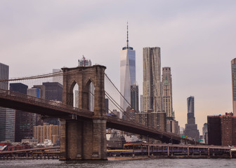 Brooklyn Bridge in New York  City