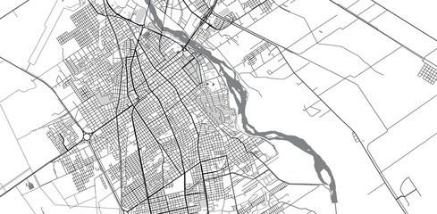 Fototapeta na wymiar Urban vector city map of Santiago del Estero, Argentina