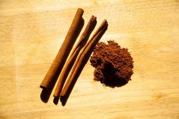 CINNAMON STICKS AND CINNAMON SPICE