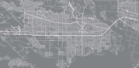 Urban vector city map of neuquen, Argentina