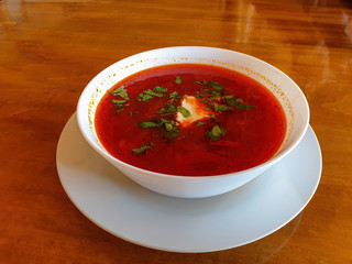 tomato soup in bowl
