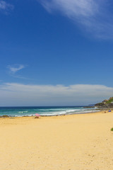 Fototapeta na wymiar Newcastle sandy beach, Queensland, Australia