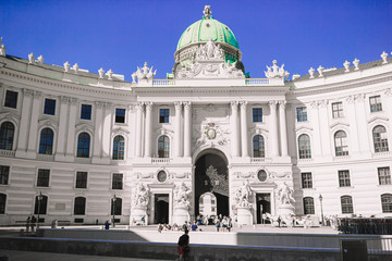 Fototapeta na wymiar Alte Hofburg in Vienna city at Austria.