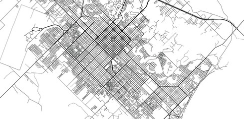 Fototapeta na wymiar Urban vector city map of Resistencia, Argentina