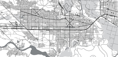 Fototapeta na wymiar Urban vector city map of neuquen, Argentina