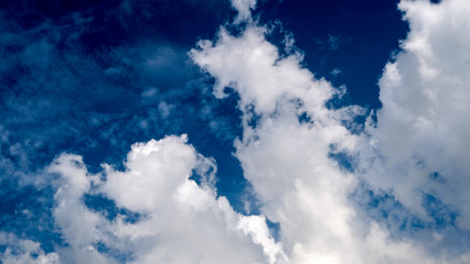blue sky with white clouds