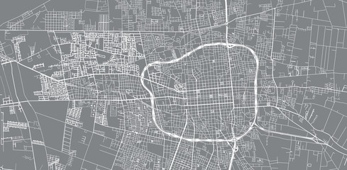 Urban vector city map of San Juan, Argentina