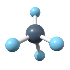 Molecule of methane