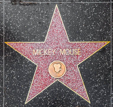 Mickey Mouse's star on Hollywood Walk of Fame