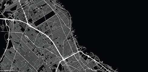 Urban vector city map of Vicente Lopez, Argentina