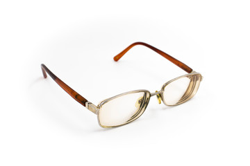 glasses isolated on white background